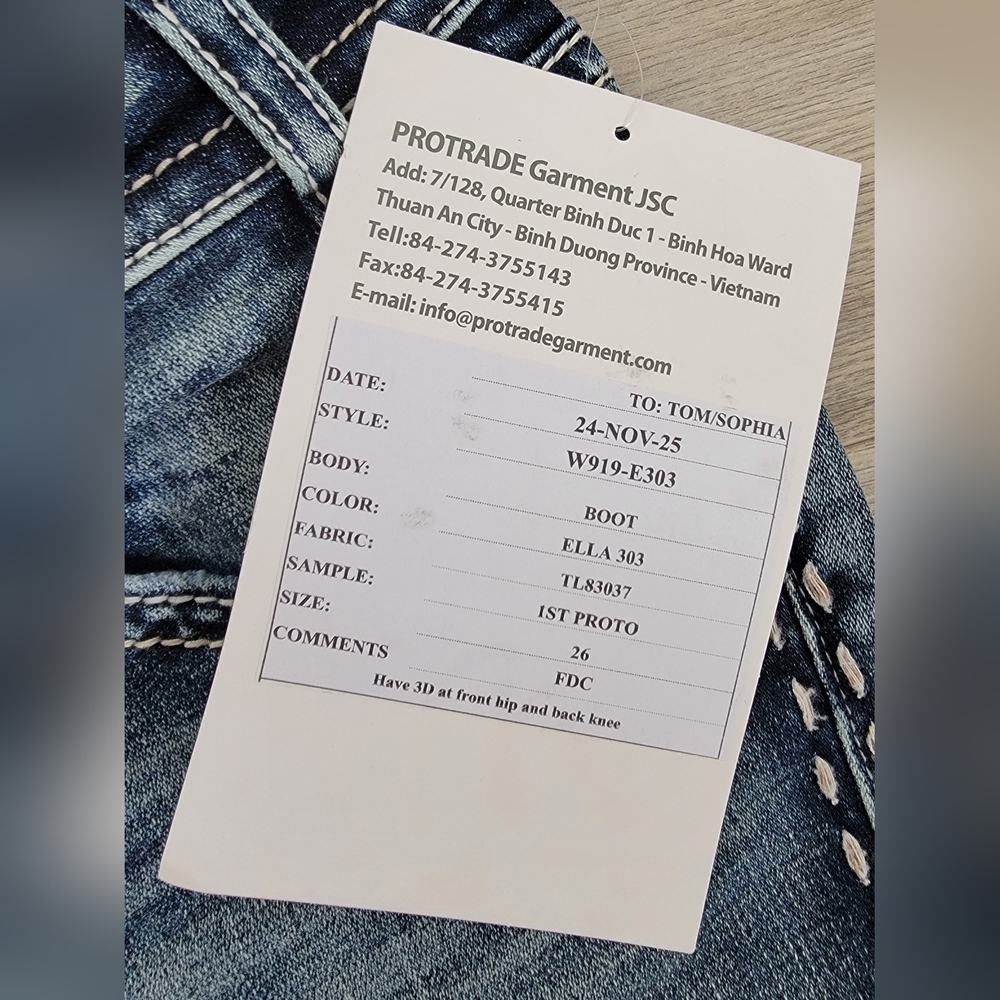 MEK x Miss Me Bootcut Jeans sz 26 - Picture 5 of 11